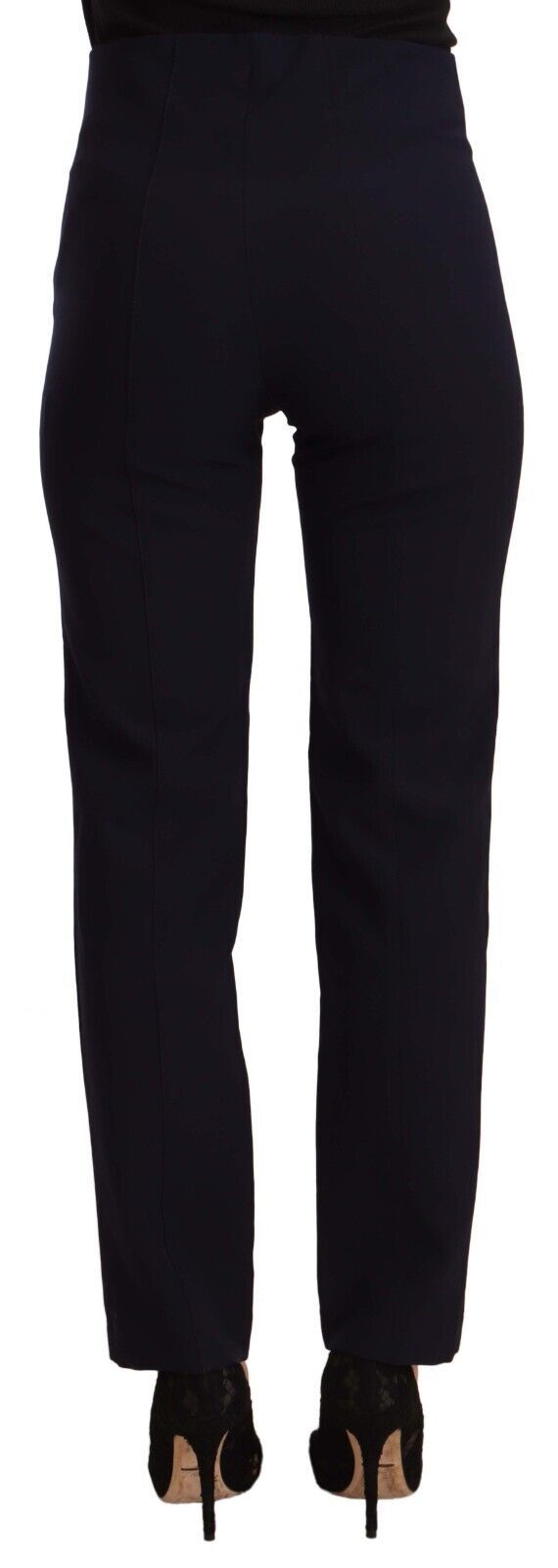 AGLINI Sleek High Waist Straight Cut Pants