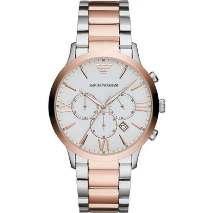 Emporio Armani Elegant Two-Tone Timepiece for Men